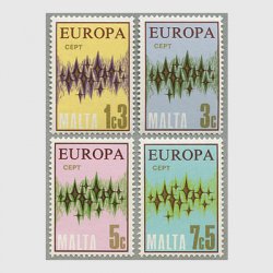 マルタ 1972年ヨーロッパ切手4種