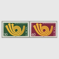 西ドイツ 1973年ヨーロッパ切手2種