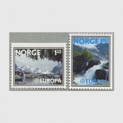 ノルウェー 1977年ヨーロッパ切手2種