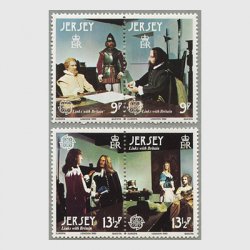 ジャージー 1980年ヨーロッパ切手4種