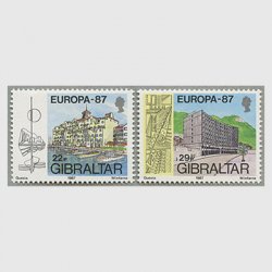 ジブラルタル 1987年ヨーロッパ切手2種
