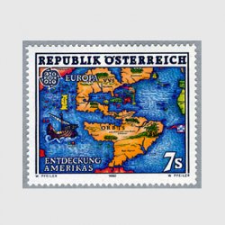 オーストリア 1992年ヨーロッパ切手　地図