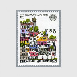 オーストリア 1987年ヨーロッパ切手「アパート」