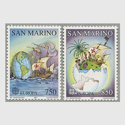 サンマリノ 1992年ヨーロッパ切手2種 - 日本切手・外国切手の販売・趣味の切手専門店マルメイト