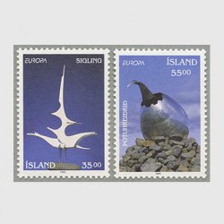 アイスランド 1993年ヨーロッパ切手2種