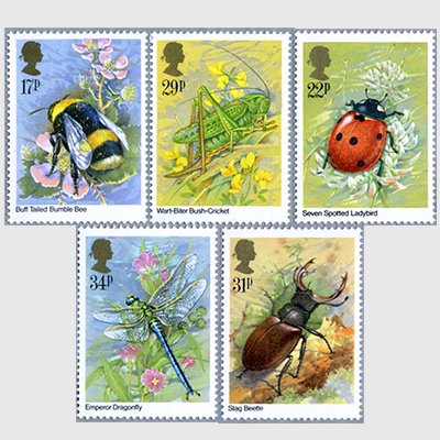 イギリス 1985年イギリスの昆虫5種 - 日本切手・外国切手の販売・趣味
