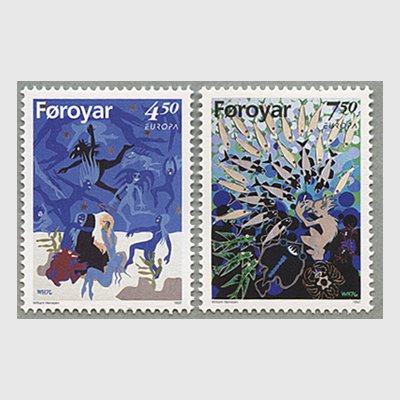 フェロー諸島 1997年ヨーロッパ切手2種 - 日本切手・外国切手の販売・趣味の切手専門店マルメイト