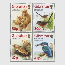 ジブラルタル 1999年ヨーロッパ切手4種