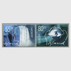 アイスランド 2001年ヨーロッパ切手2種