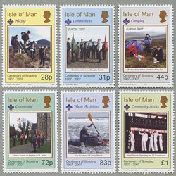 マン島 2007年ヨーロッパ切手6種