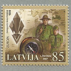 ラトビア 2007年ヨーロッパ切手