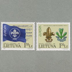リトアニア 2007年ヨーロッパ切手2種