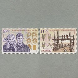 ノルウェー 2007年ヨーロッパ切手2種