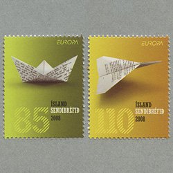 アイスランド 2008年ヨーロッパ切手2種