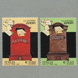 イタリア 2008年ヨーロッパ切手2種