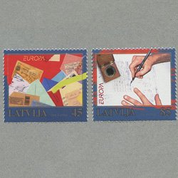 ラトビア 2008年ヨーロッパ切手2種