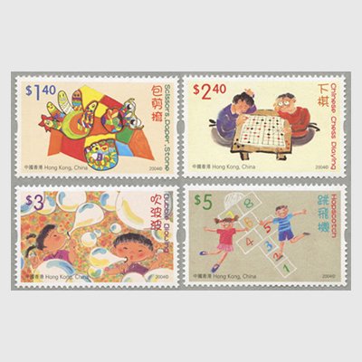 香港 2004年児童切手(おもちゃとゲーム)4種 - 日本切手・外国切手の販売・趣味の切手専門店マルメイト