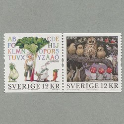 スウェーデン 2010年ヨーロッパ切手2種連刷