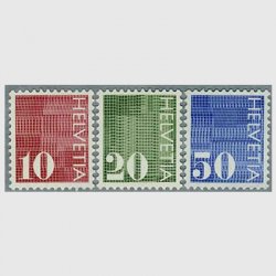 スイス 1970年コイル切手3種