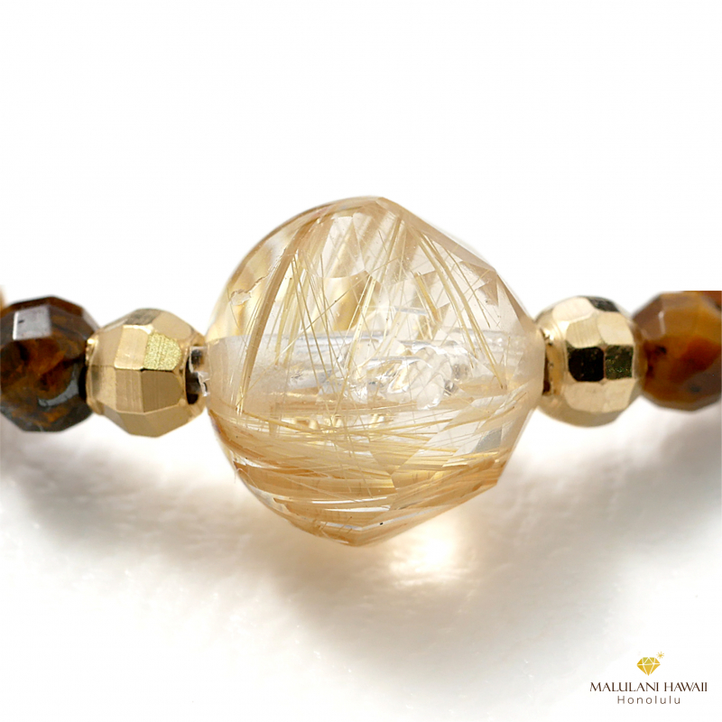 ルチル×リビアン×タイガーアイ ルチルクォーツ|タイガーアイ メンズ