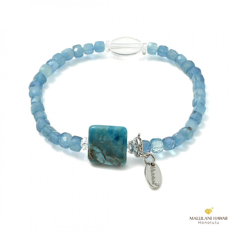 ♢miyumiyuページです♢K18 大粒アフガナイト チャーム クロミ×Malulani Hawaii 誕生石チャーム 7月