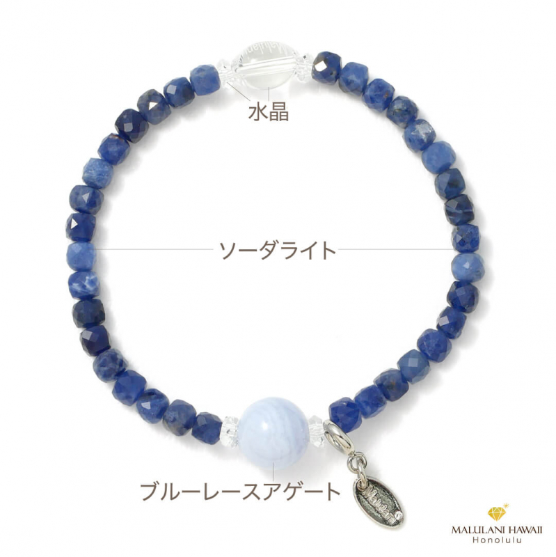 ソーダライトとアゲートの石 ソーダライトとアゲートの石