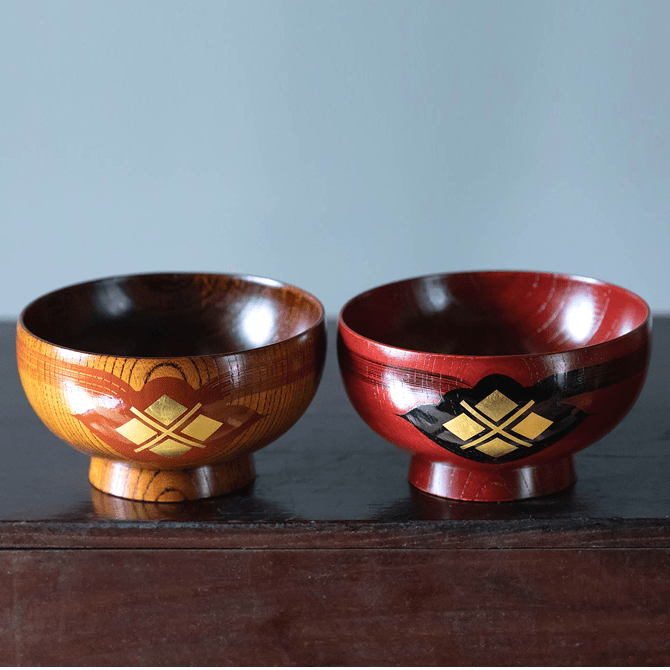 905 木製漆器 懐石道具 伝統工芸 秀衡塗 吸物椀 5客 - 食器