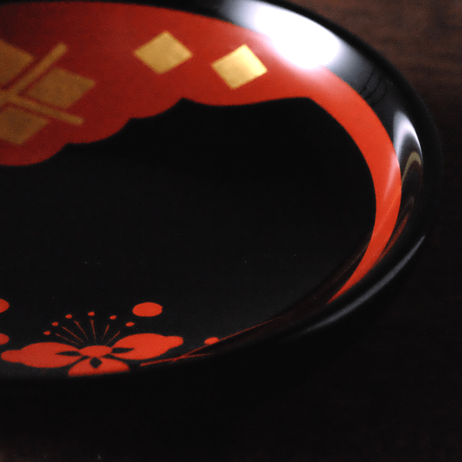 銘々皿（梅） - 高級食器 秀衡塗 ギフト・プレゼント 【平泉 翁知屋】通販サイト