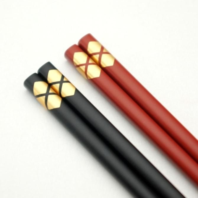 塗箸 一膳（黒/朱/めおと対応） - 高級食器 秀衡塗 ギフト・プレゼント