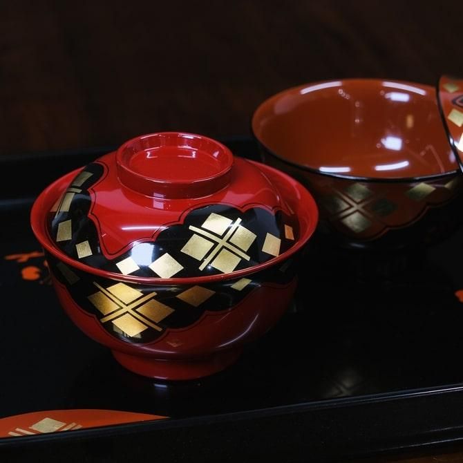 みちのくの御器 秀衡塗 翁知屋 お椀 5客セット 漆器 未使用品 みちのくの御器 秀衡塗 翁知屋 お椀 5客セット 漆器 未使用