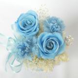プリザーブドフラワー・ブルーのバラアレンジ０６結婚のお祝いにも送料無料
