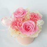 プリザーブドフラワー・ピンクのバラアレンジ０６結婚のお祝いにも送料無料