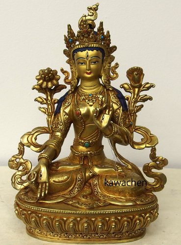 白ターラー菩薩（ホワイトターラー）仏像 sb8 1 - カワチェンネット 