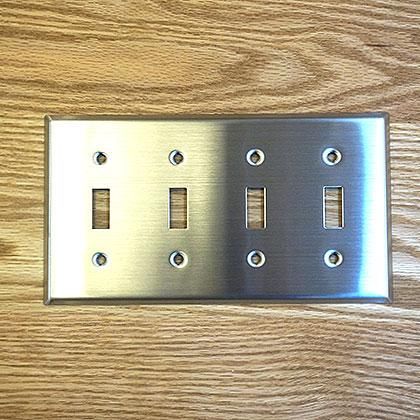 アメリカンスイッチプレート スチール 4口 Flaner And Premium 暮らしと住まいを心地よくする 仙台のちょっぴりおしゃれな インテリアショップ アメリカンスイッチプレート スチール 4口 Flaner And Premium 暮らしと住まいを心地よくする 仙台のちょっぴりおしゃれな インテリアショップ