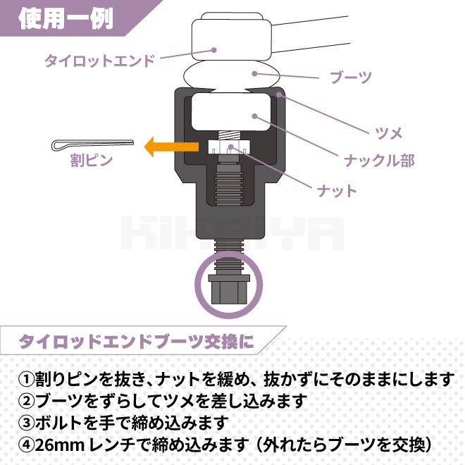 KIKAIYA ボールジョイントセパレーター タイロッドエンドプーラー 大型