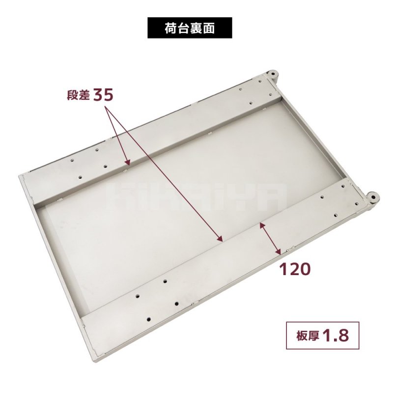 KIKAIYA ステンレス台車 400kg オールステンレス仕様 大型台車 610×915mm 業務用 運搬車