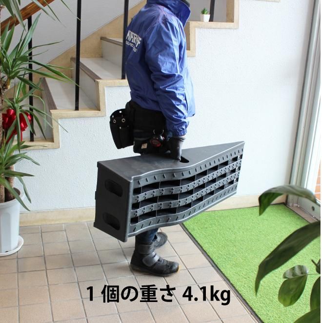 KIKAIYA カースロープ ローダウン車対応 2個セット レッド 軽量