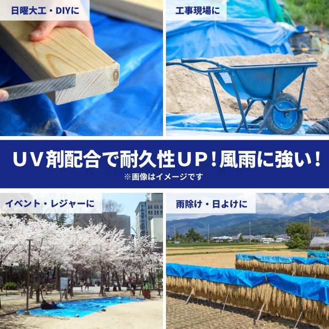 KIKAIYA ブルーシート 特大 60畳 #3000 2枚セット 厚手 10×10m