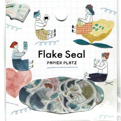 Designer's Flake seal 座ってるちゃんの住む街