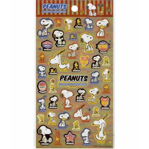 平成レトロ　スヌーピー PEANUTS おはじきシール 平成レトロ】☆スヌーピー☆おはじきシール（コミック柄
