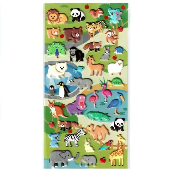 マシュマロシール Animal holiday - シール・ステッカー専門店 シールプラザ14Colors マシュマロシール Animal holiday - シール・ステッカー専門店 シールプラザ14Colors