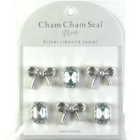 Cham Cham Plus seal��SILVER RIBBON&SILVER JEWEL<img class='new_mark_img2' src='https://img.shop-pro.jp/img/new/icons12.gif' style='border:none;display:inline;margin:0px;padding:0px;width:auto;' />