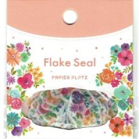 Designer's Flake seal　ｃｏｌｏｒｆｕｌ ｆｌｏｗｅｒ