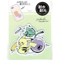 ミニデココラージュシール　Pikachu NUMBER025　ｆｒｕｉｔｓ