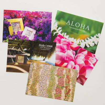 【Hawaiianpaint KAN】ポストカード Hawaiian flowers