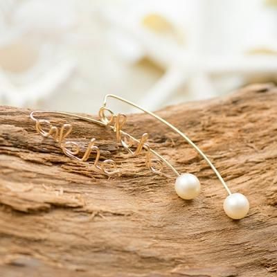 ラリマー ＆ バー ミニマリスト ピアス ハワイ BellaAnela #559 ラリマー ＆ バー ミニマリスト ピアス ハワイ BellaAnela #559