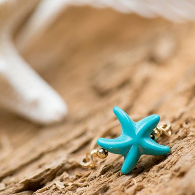 【Lanimall】14kgf Starfish turquoise リング 
