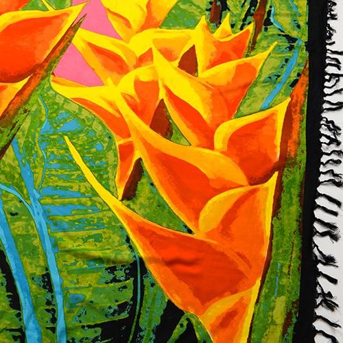 熱販売 Sabado】サバドデザイン Pareo パレオ Heliconia (へリコニア フラダンス