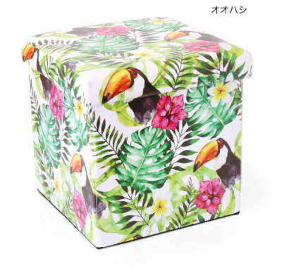 <img class='new_mark_img1' src='https://img.shop-pro.jp/img/new/icons25.gif' style='border:none;display:inline;margin:0px;padding:0px;width:auto;' />【tropical collection】収納BOXスツール　オオハシ