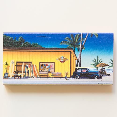 ハワイの風景画／栗山義勝さんの2枚と不明な方の1枚です 2日間限定！人気イラストレーター栗山さんの原画展 | アロハ